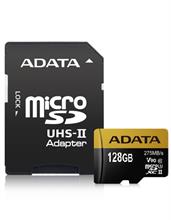کارت حافظه microSDXC ای دیتا مدل پریمیر وان UHS-II U3 V90 با ظرفیت 128 گیگابایت همراه با آداپتور